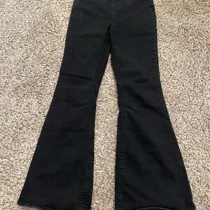 No Boundaries Black Flare Wide Leg Jeans